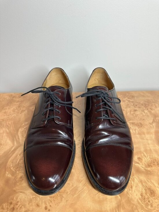 Cole Haan Burgundy Leather Oxford Cap Toe Dress Shoes Men\'s 9.5 D main image 4